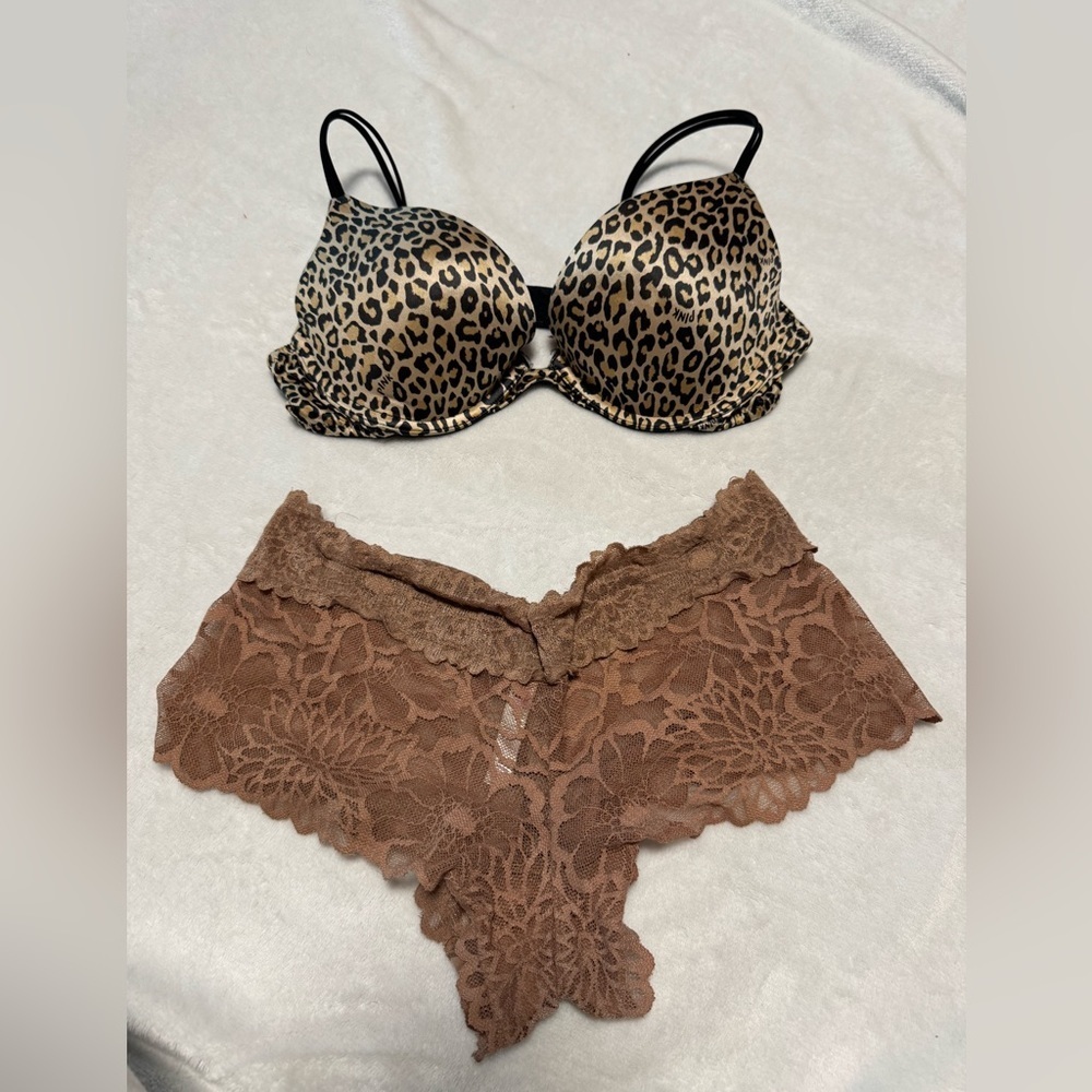 Victorias Secret PINK Leopard Vintage Set